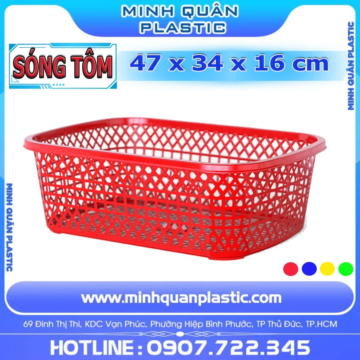 Sóng Nhựa Đựng Tôm